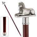 Design Toscano The Padrone Collection: Egyptian Sphinx Pewter Walking Stick PA9104